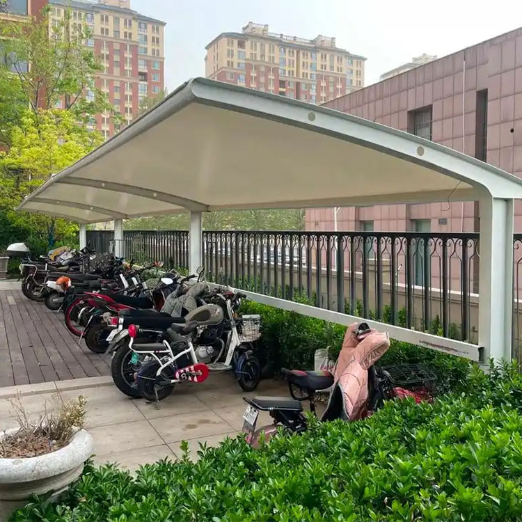 武邑县膜结构电动车棚